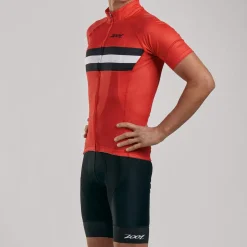Mens Core+ Cycle Jersey - Cardinal
