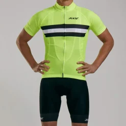 Mens Core+ Cycle Jersey - Safety Yellow