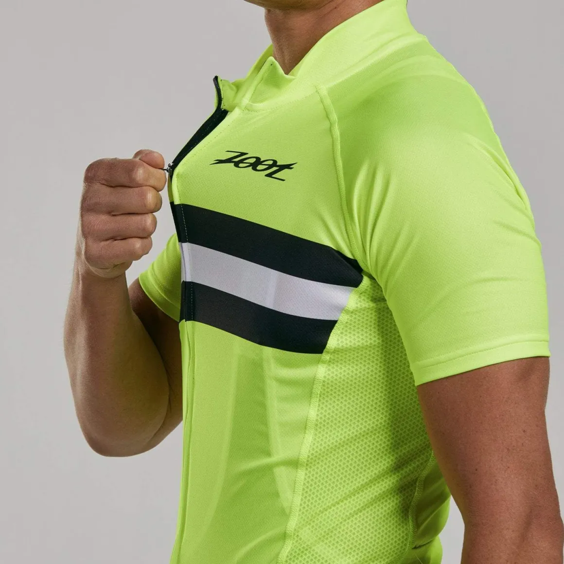 Mens Core+ Cycle Jersey - Safety Yellow