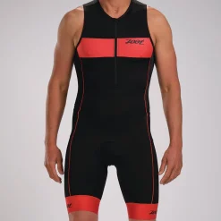 Mens Core+ Tri Racesuit - Cardinal