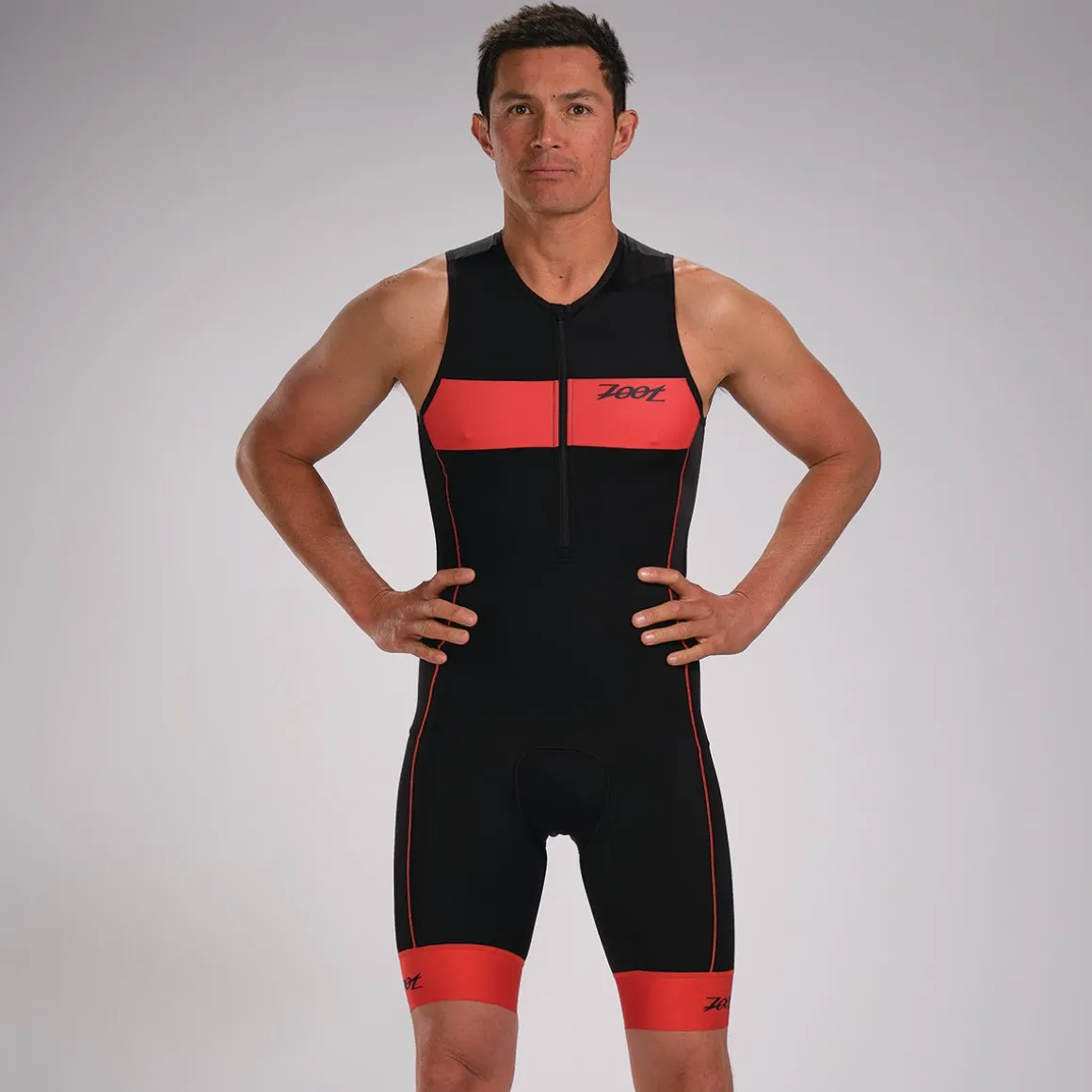 Mens Core+ Tri Racesuit - Cardinal