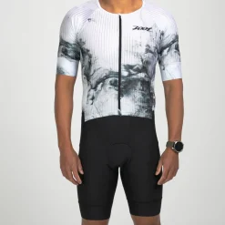 Men's Elite 2.0 Tri Aero FZ Racesuit - White Hot