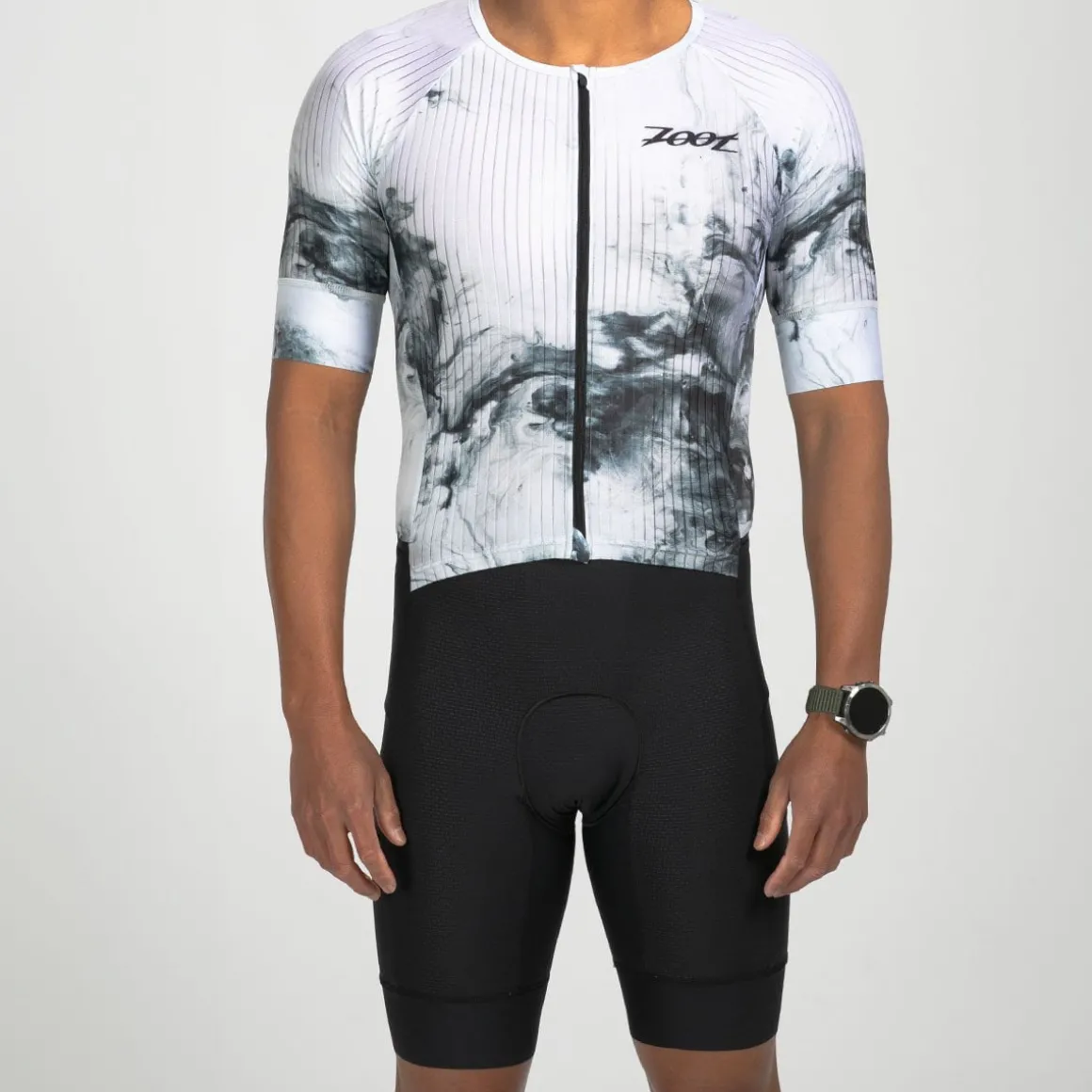 Men's Elite 2.0 Tri Aero FZ Racesuit - White Hot