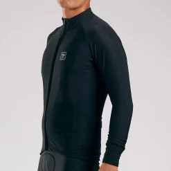 Men's Elite Cycle Thermo Jersey - Black