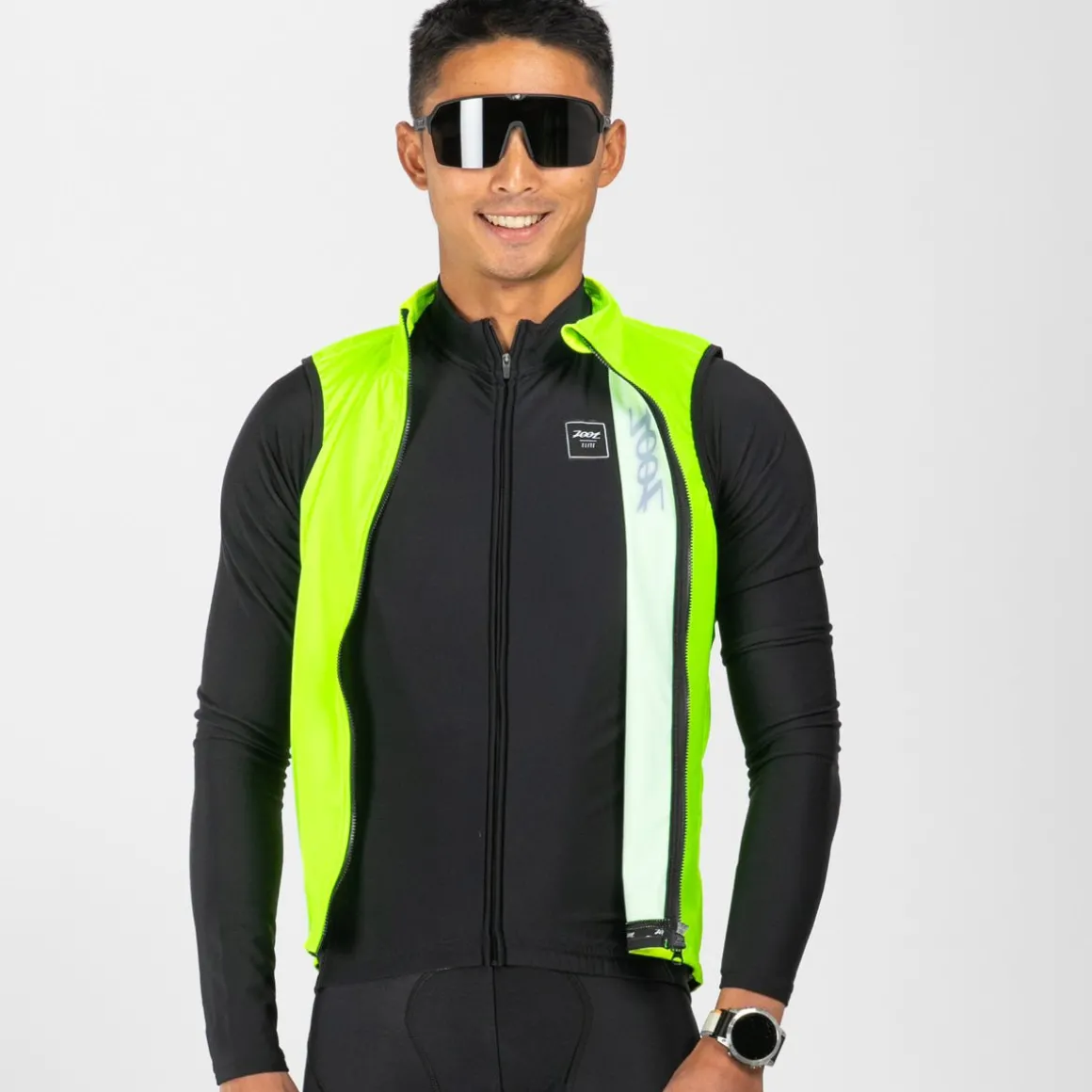 Men's Elite Cycle Vest - Safety Yellow