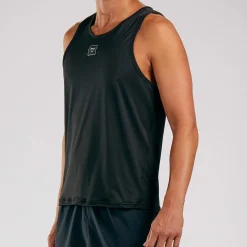 Men's Elite Run Singlet - Black