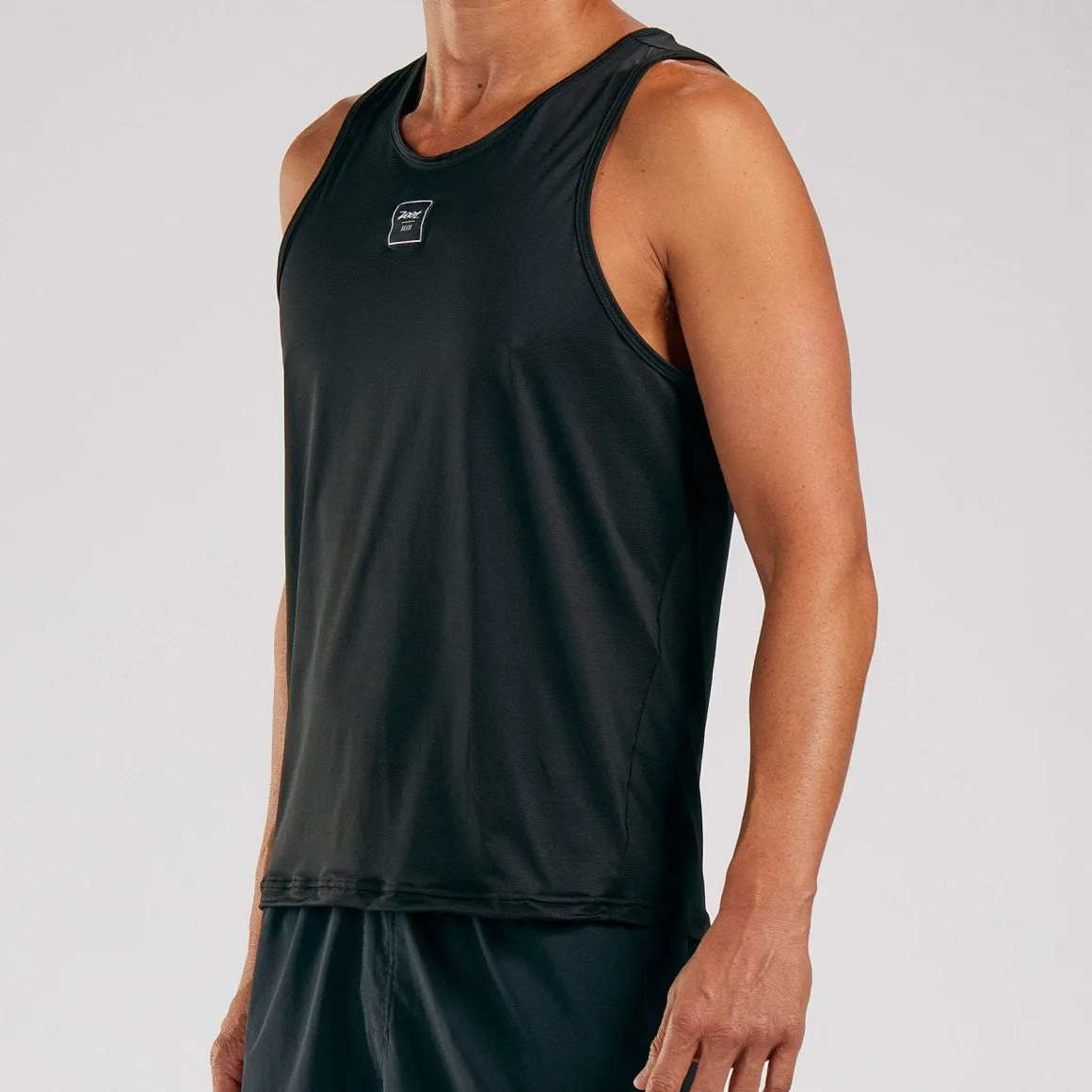 Men's Elite Run Singlet - Black