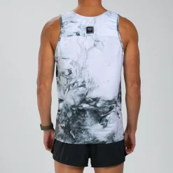 Men's Elite Run Singlet - White Hot