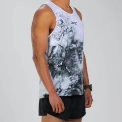 Men's Elite Run Singlet - White Hot
