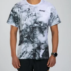 Men's Elite Run Tee - White Hot