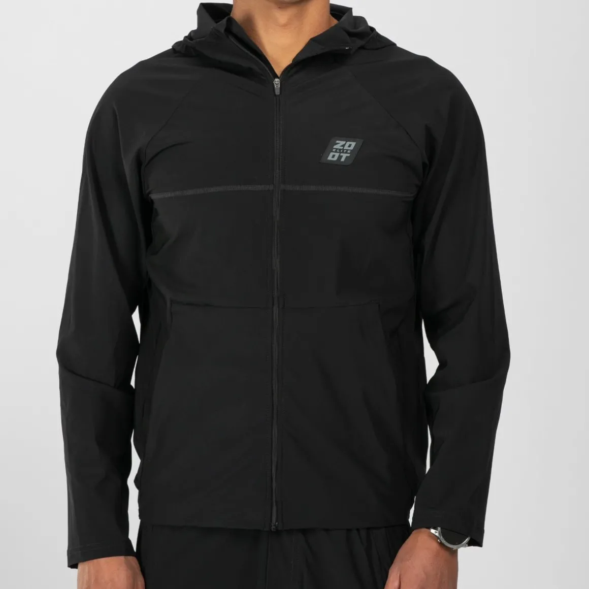 Men's Elite Run Track Jacket - Jet Black