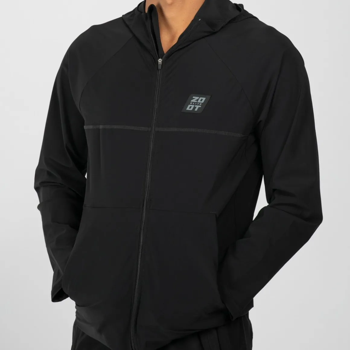 Men's Elite Run Track Jacket - Jet Black