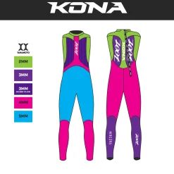 Men's Kona Sleeveless 2.0 Wetsuit - Ocean Blue