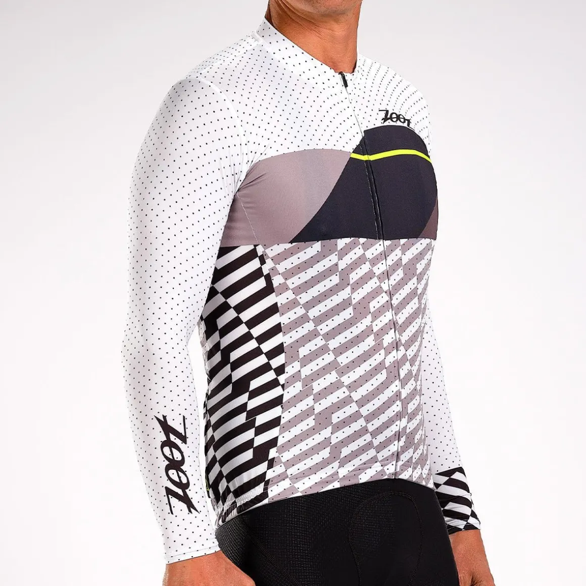 Men's Ltd Cycle Sun Stop Ls Jersey - White