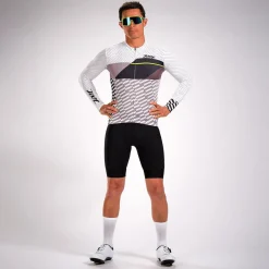 Men's Ltd Cycle Sun Stop Ls Jersey - White