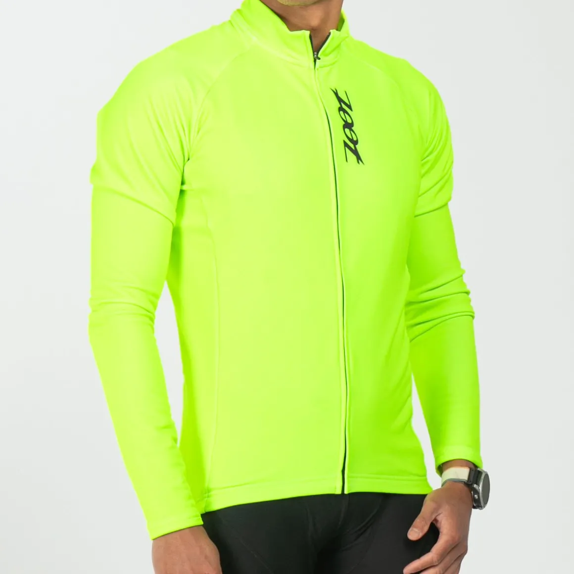 Men's Ltd Cycle Thermo Jersey - Safety Yellow