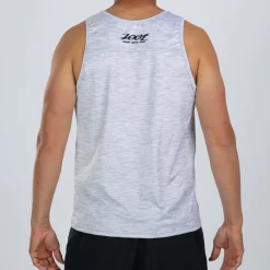 Men's Ltd Run Singlet - Heather Gray
