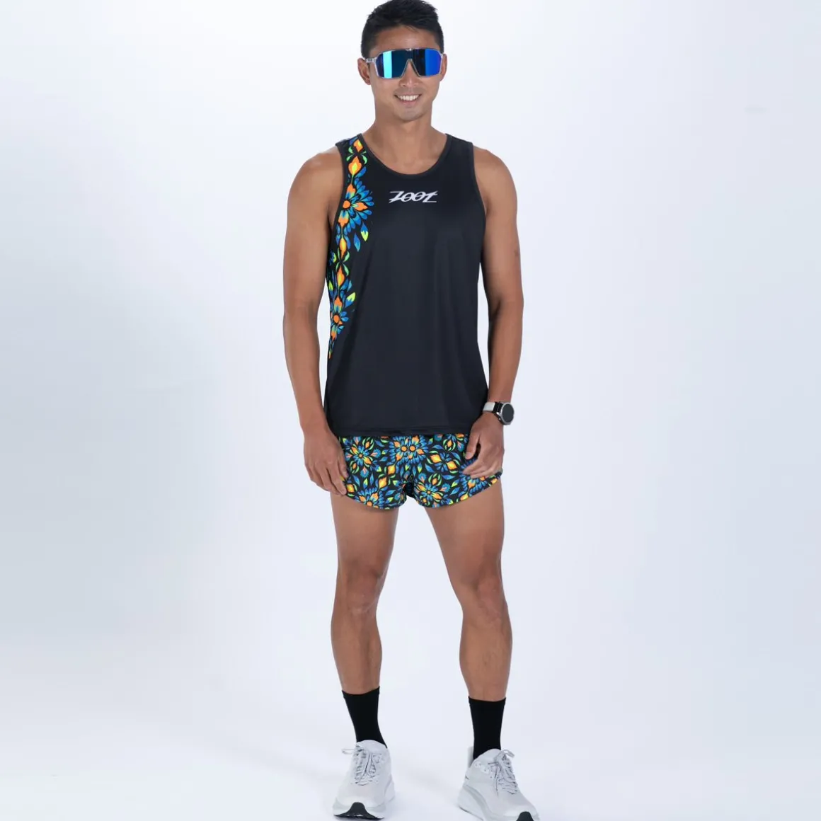 Men's Ltd Run Singlet - Kaleidoscope