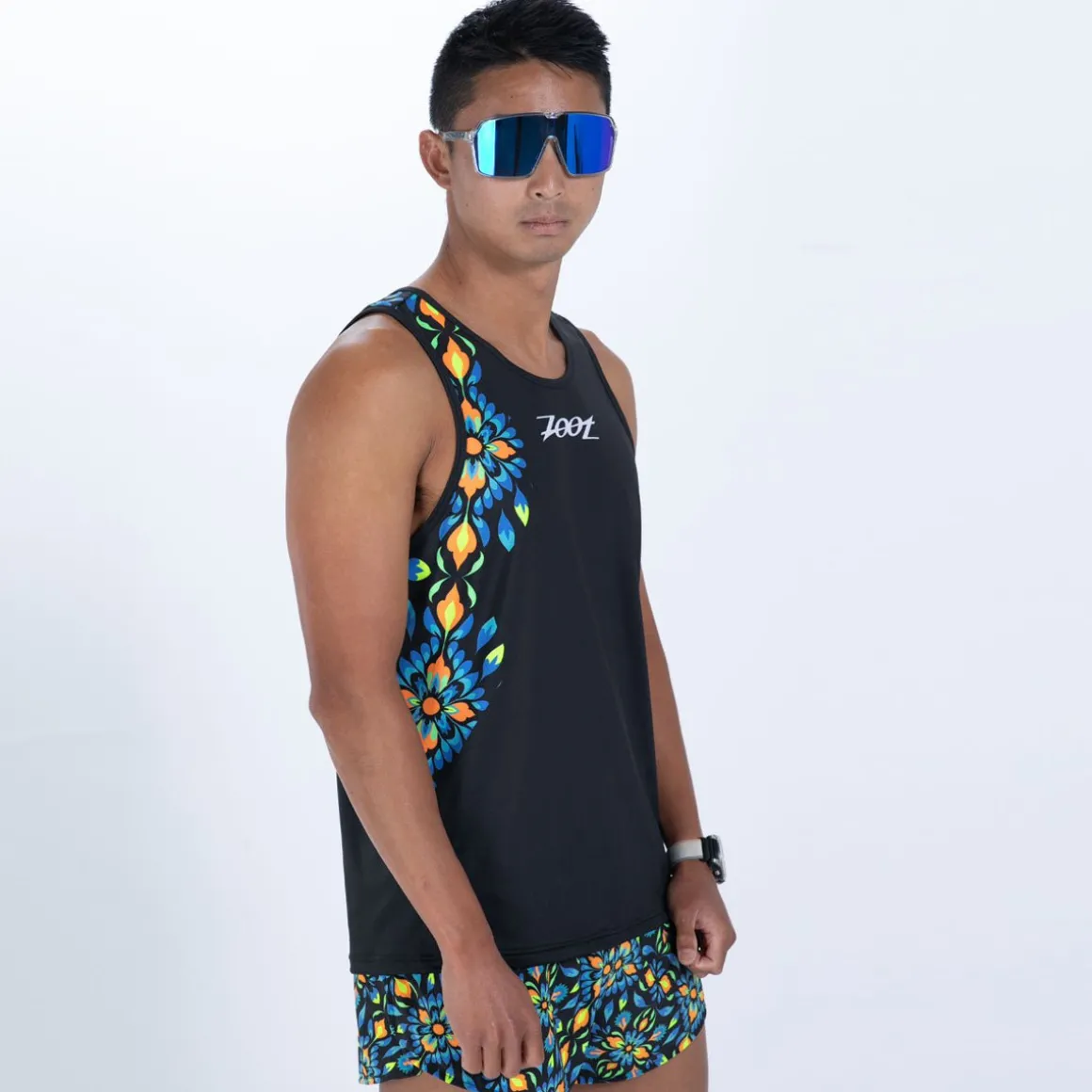 Men's Ltd Run Singlet - Kaleidoscope
