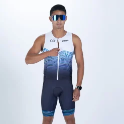 Men's Ltd Tri Aero Slvs Fz Racesuit - Crowie