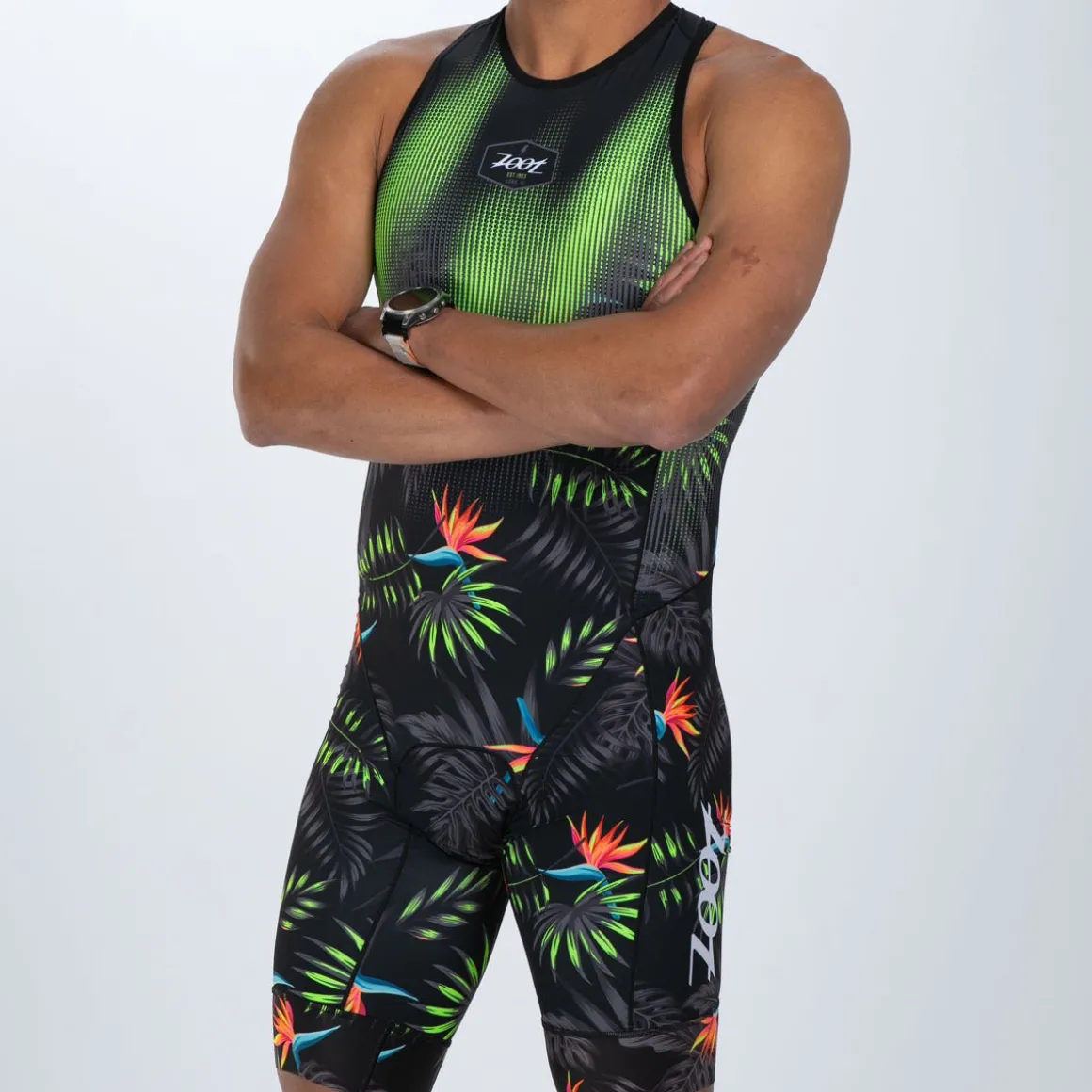 Men's Sprint Tri Hyperglide Backzip Racesuit - Tropical Magic