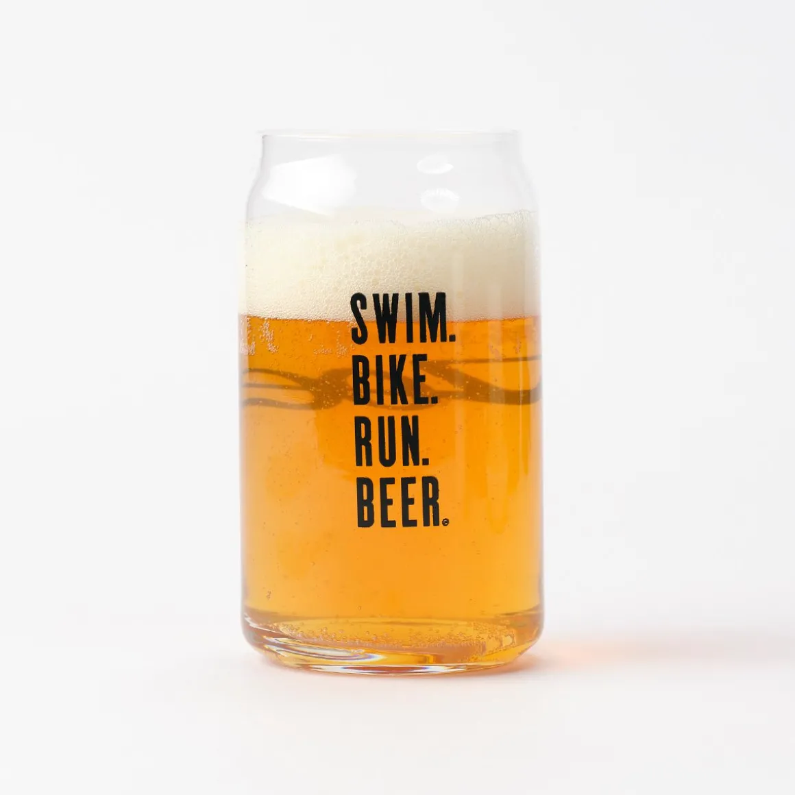 Swim Bike Run Beer - Glass