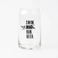 Swim Bike Run Beer - Glass