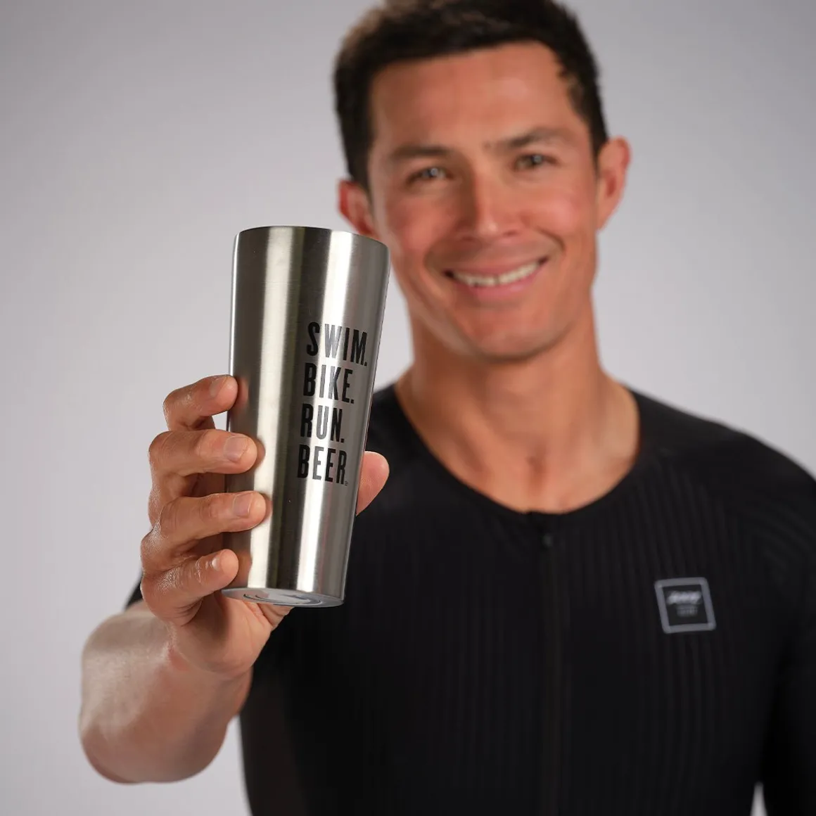 Swim Bike Run Beer - Stainless Steel