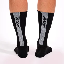 Unisex 6" Sock - Black/White