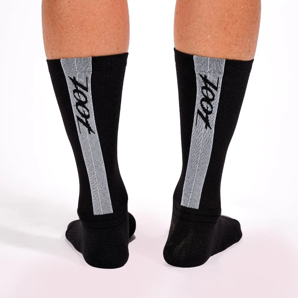 Unisex 6" Sock - Black/White
