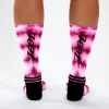 Unisex 6" Sock - Pink Tie Dye