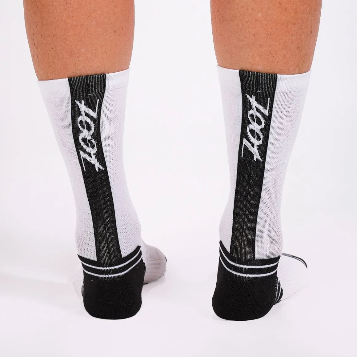 Unisex 6" Sock- White/Black