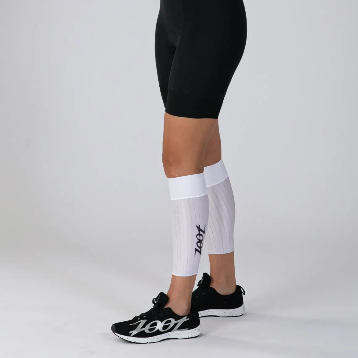 Unisex Elite Aero Calf Sleeves - White