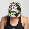 Unisex Flat Bill - Black Floral