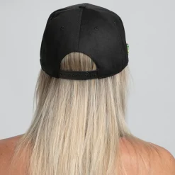 Unisex Flat Bill - Black/Black Floral Bill