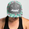 Unisex Flat Bill - Denim/Green Floral