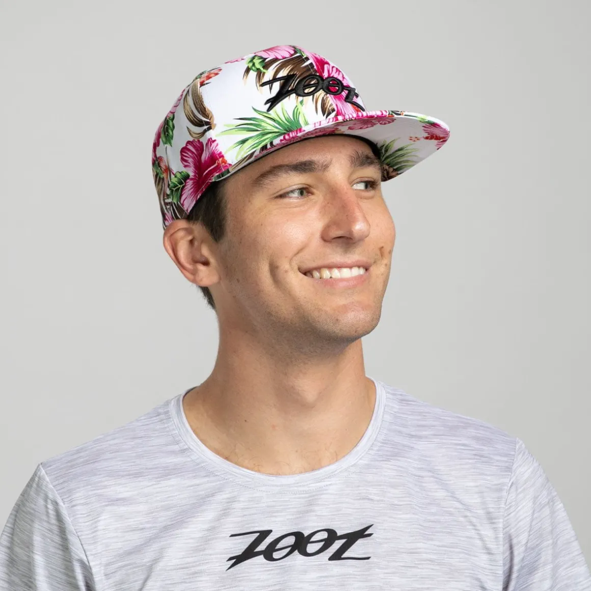 Unisex Flat Bill - Pink Floral