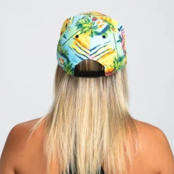 Unisex Flat Bill - Yellow Floral