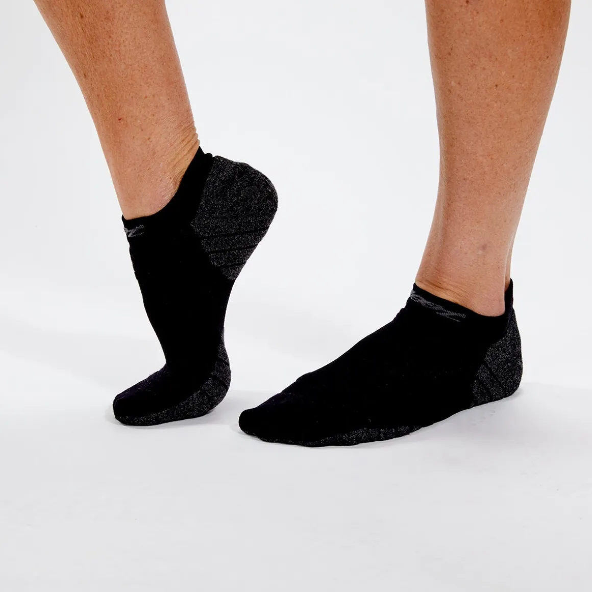 Unisex No Show Light Cushion Sock - Black