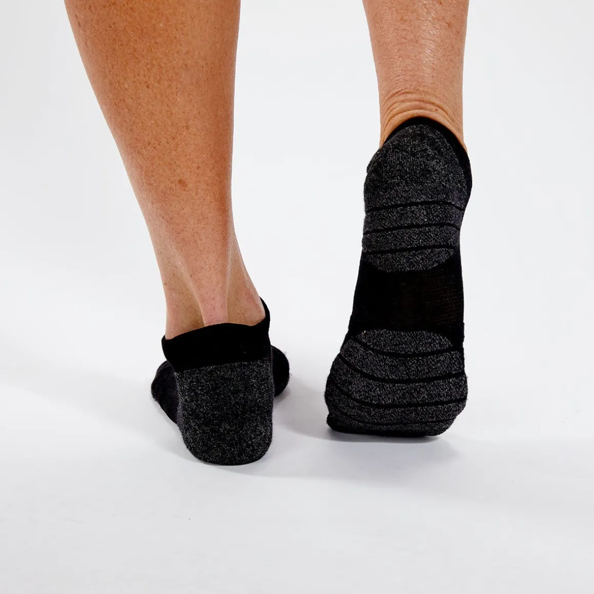 Unisex No Show Light Cushion Sock - Black