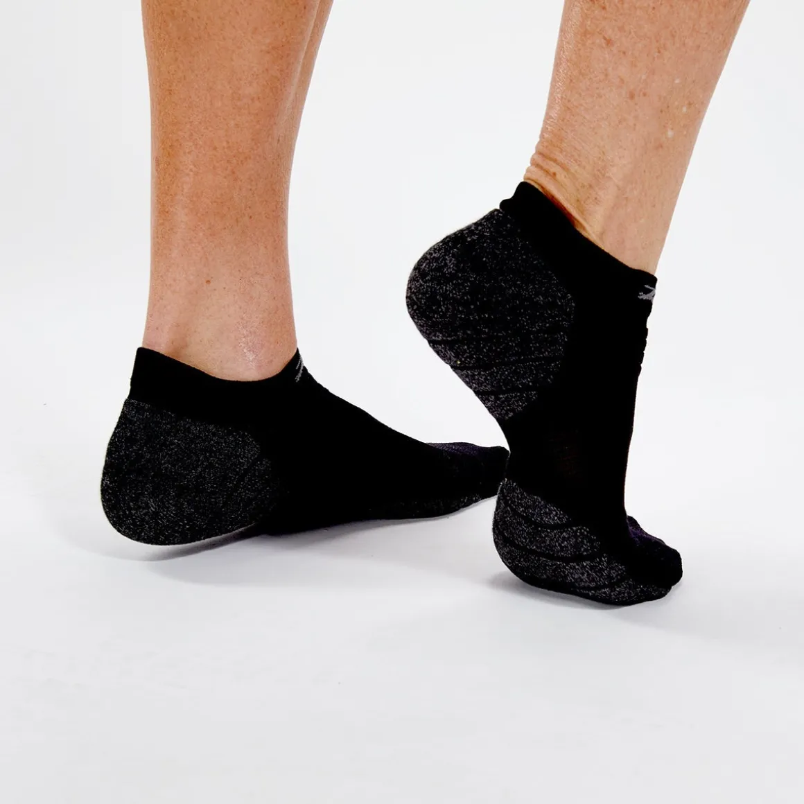 Unisex No Show Light Cushion Sock - Black