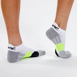 Unisex No Show Medium Cushion Sock - White