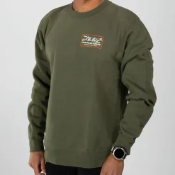 Unisex Shop Badge Crewneck - Army