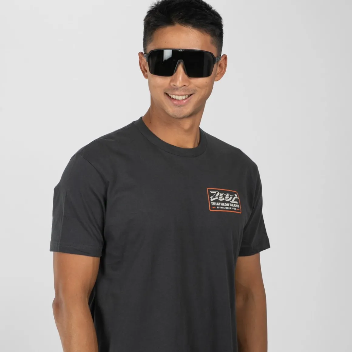 Unisex Shop Badge Tee - Graphite Black