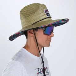 Unisex Sunstop Lifeguards Hat - Straw