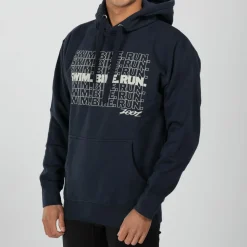 Unisex Swim Bike Run Hoodie - Navy Blazer