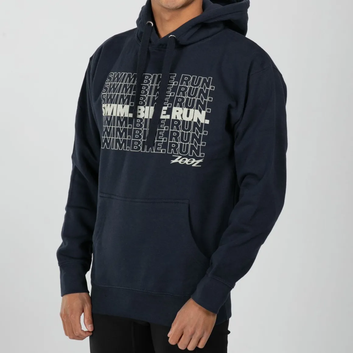 Unisex Swim Bike Run Hoodie - Navy Blazer