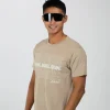Unisex Swim Bike Run Tee - Tan