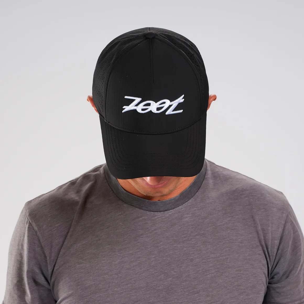 Unisex Tech Curved Bill Hat - Black