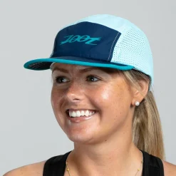 Unisex Tech 5-Panel Hat - Blue Burst